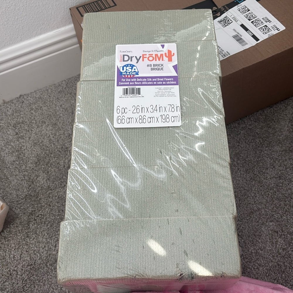 Foam for floral arrangements